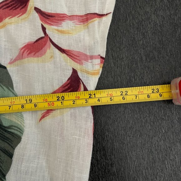 Rails Floral Print Drawstring Tie Linen Dress, Size S - Picture 5 of 6